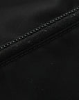 Tessuto Nylon Saffiano Flat Messenger Bag Black