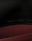 Lambskin Quilted CC Pearl Enamel Clutch on Chain WOC Black