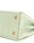 Matte Alligator Kelly Retourne 28 Vert D'eau