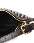 Nappa Matelasse Pouch Sabbia Caffe