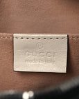 Vintage Effect Calfskin Matelasse Diagonal Small Torchon GG Marmont Chain Shoulder Bag Blue Agata Mystic White