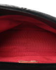Goatskin Quilted Large CHNL 19 Flap Black