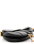 Grained Calfskin Saddle Bag Black