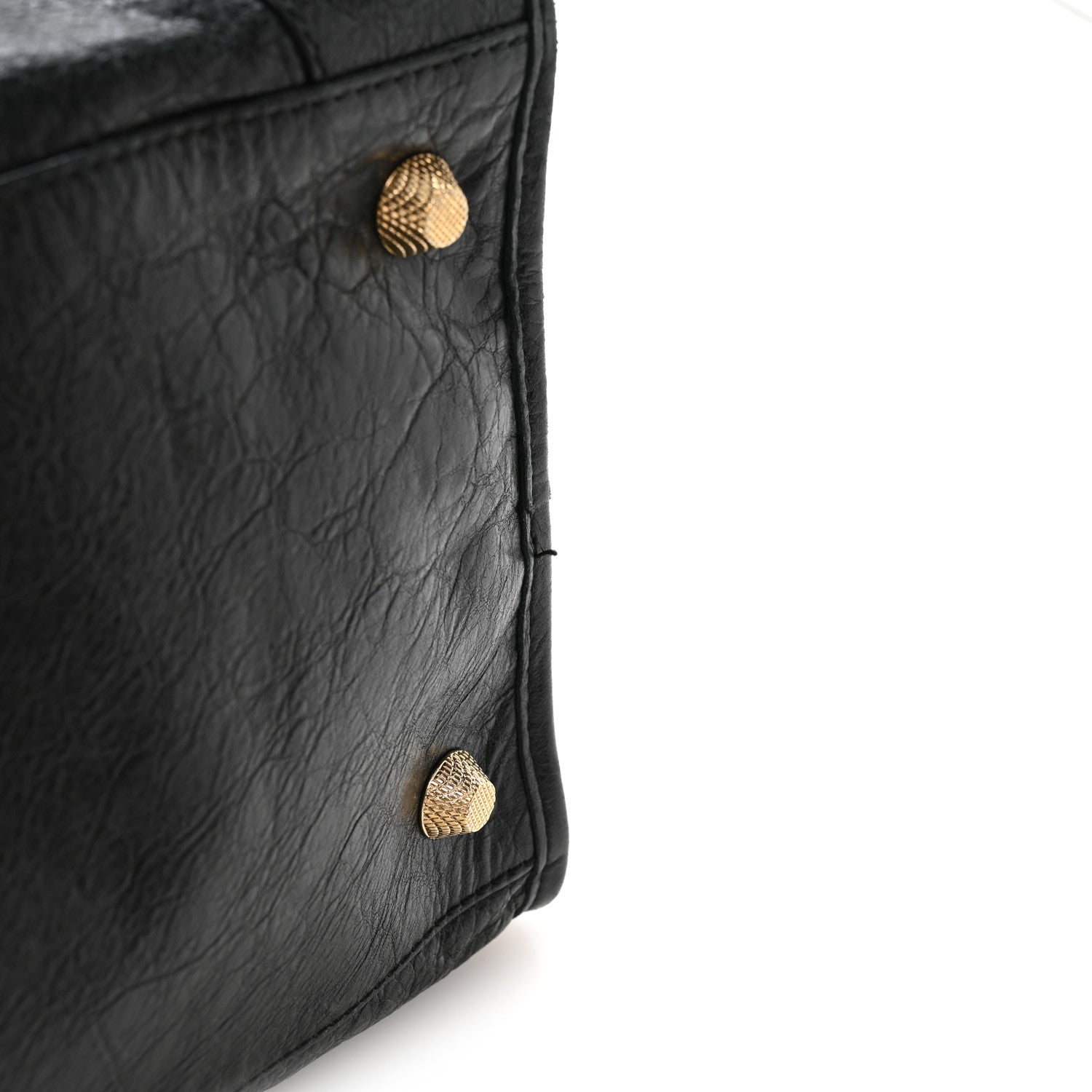 Agneau Giant 12 Gold Hardware Work Black
