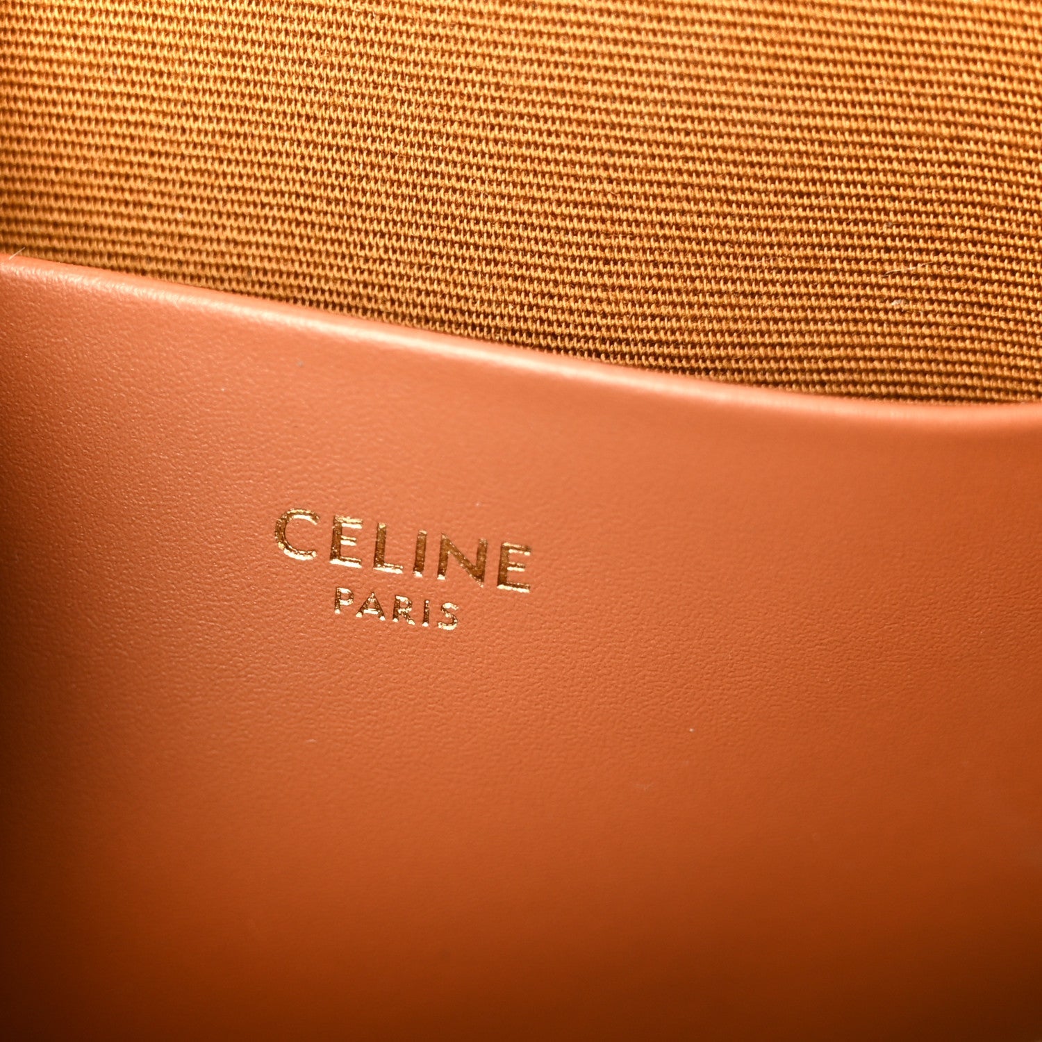 Canvas Calfskin Triomphe Teen Honorine Bag Tan