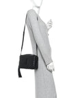 Calfskin Matelasse Monogram Monochrome Lou Camera Bag Black