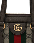 GG Supreme Monogram Small Ophidia Tote Bag Brown