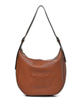 Supple Calfskin Medium Triomphe Heloise Shoulder Bag Tan