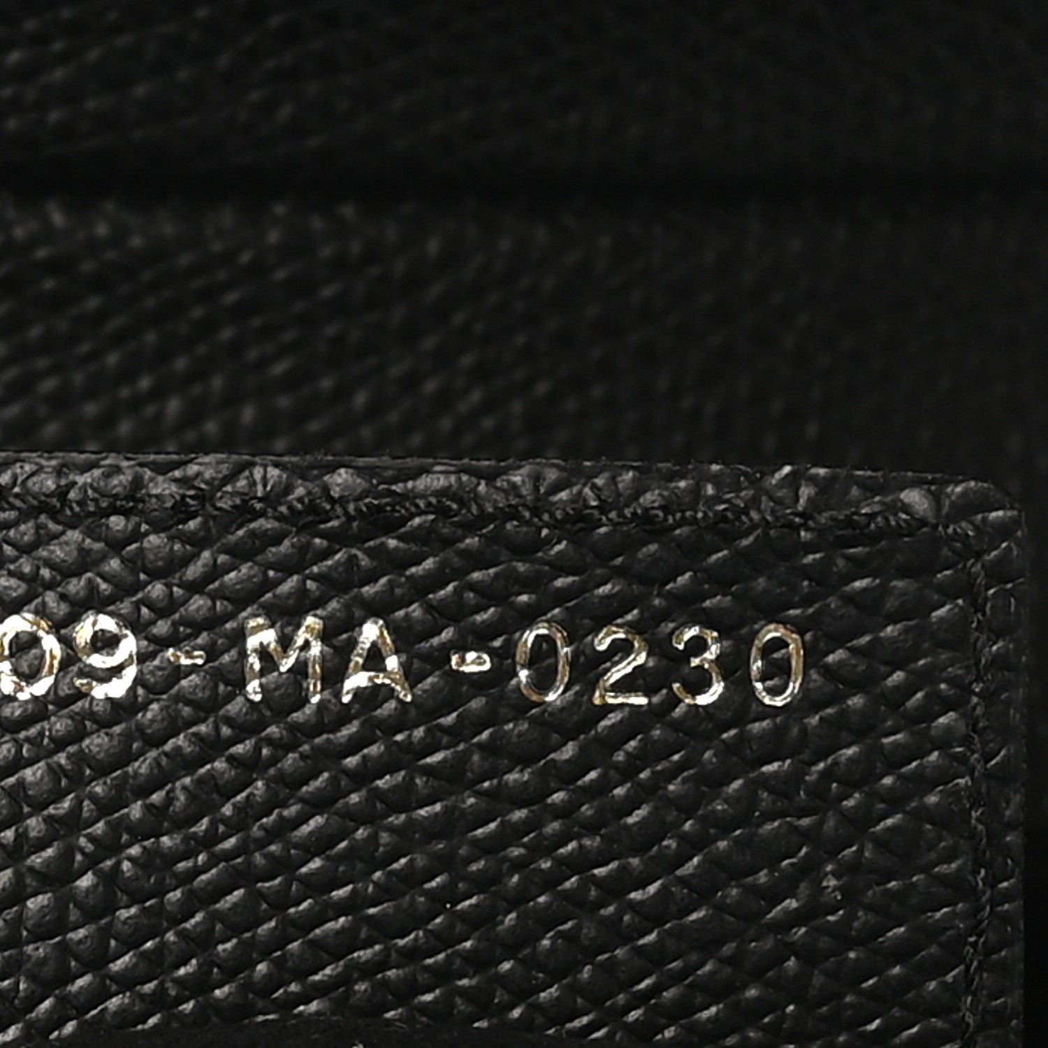 Grained Calfskin Saddle Bag Black