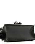 Satin Crystal GG Monogram Mini Dionysus Top Handle Bag Black