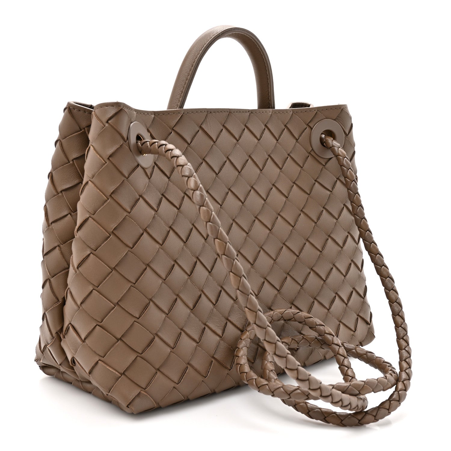 Nappa Intrecciato Small Andiamo Shoulder Bag Pinecone