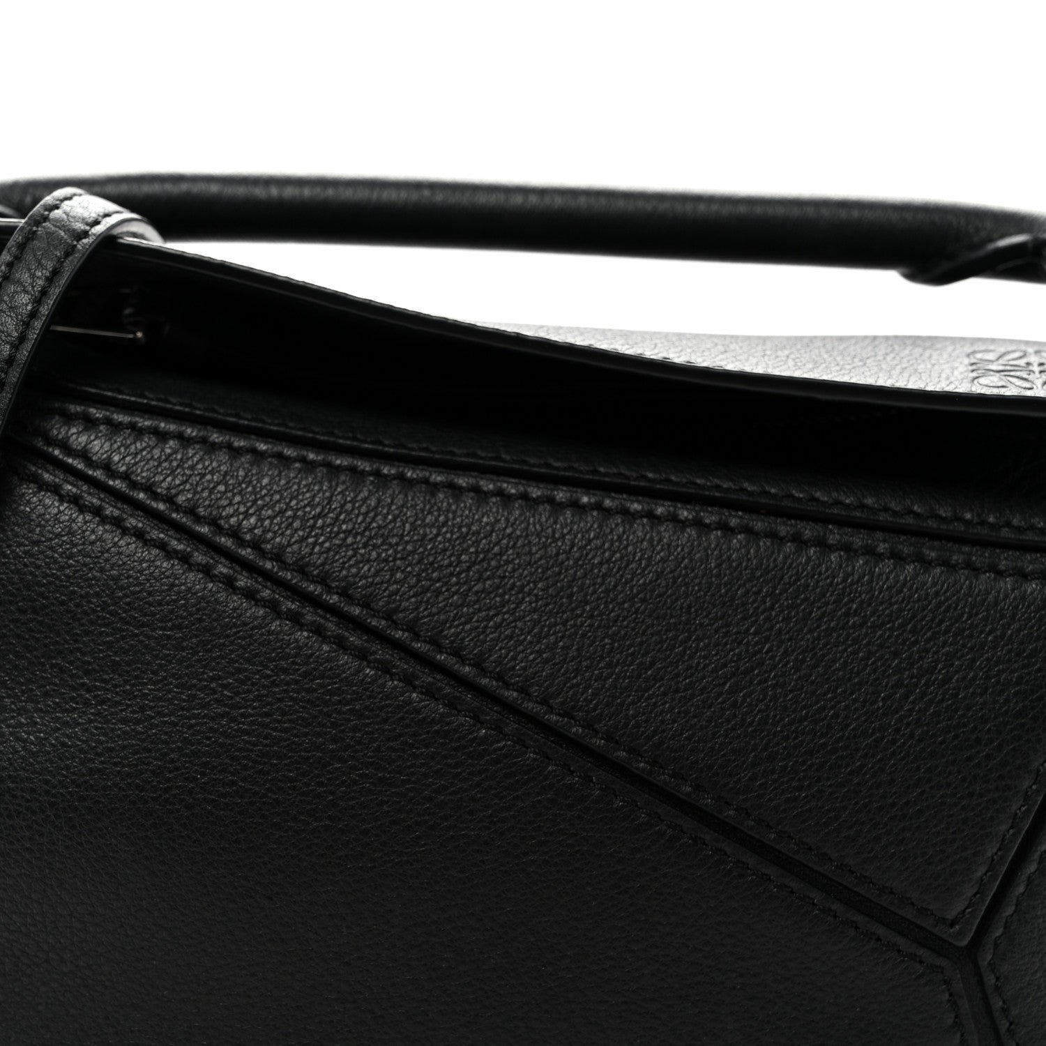 Calfskin Mini Puzzle Bag Black