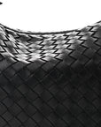 Nappa Intrecciato Medium Veneta Hobo Black