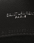 Grain De Poudre Matelasse Chevron Monogram Envelope Chain Wallet Asphalt White