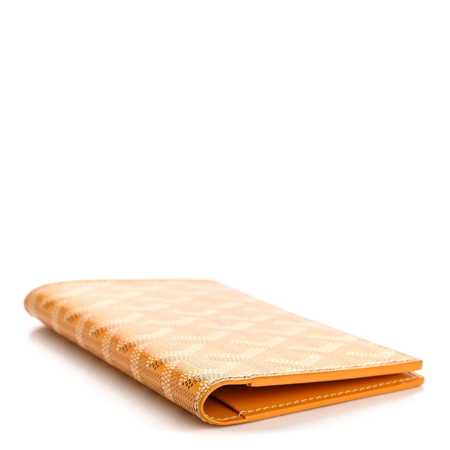 Goyardine Grenelle Passport Wallet Yellow