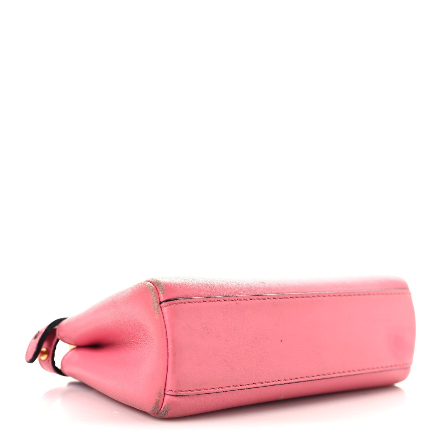 Shiny Nappa Micro Peekaboo Iconic Satchel  Rosa Fluo