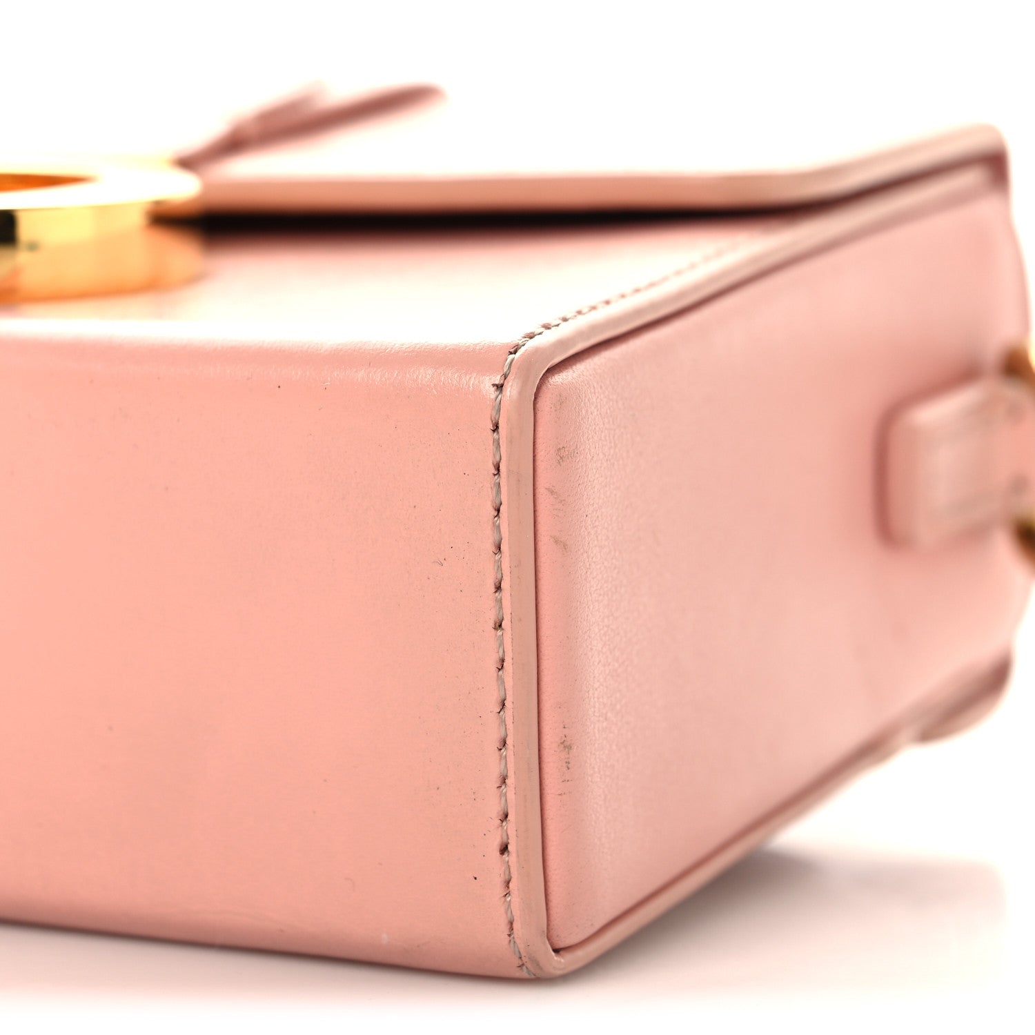 Smooth Calfskin Micro 30 Montaigne Flap Bag Pale Pink