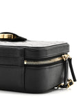 Caviar Quilted Medium CC Filigree Vanity Case Black