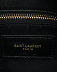 Lambskin Quilted Toy Loulou Puffer Monogram Chain Satchel Black