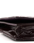 Patent Cannage Lady D1OR Chain Wallet Purple