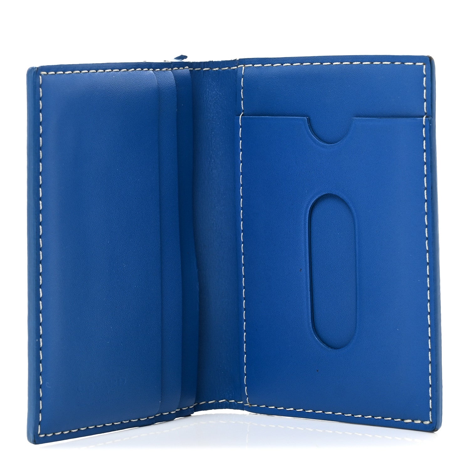 Goyardine Saint Marc Folding Card Case Sky Blue