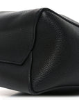Soft Grained Calfskin Small Sangle Bucket Bag Black
