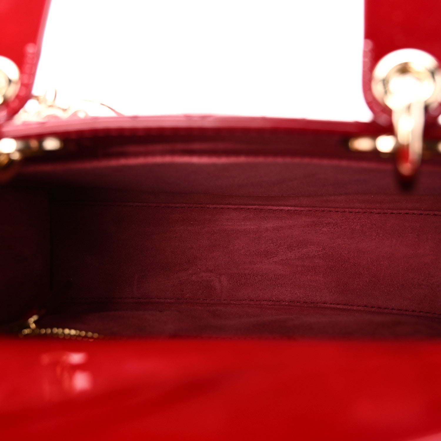 Patent Cannage Small Lady D1OR Cherry Red