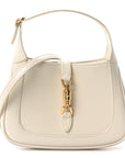 Boarded Dyana Lux Calfskin Mini Jackie 1961 Hobo Mystic White