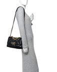 Lambskin Quilted Medium CHNL 19 Flap Black