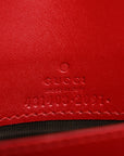 GCCIssima Signature Bowy Chain Wallet Hibiscus Red