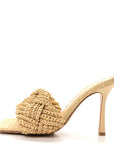 Raffia Intrecciato Lido Mule 90 Sandals 40 Cane Sugar