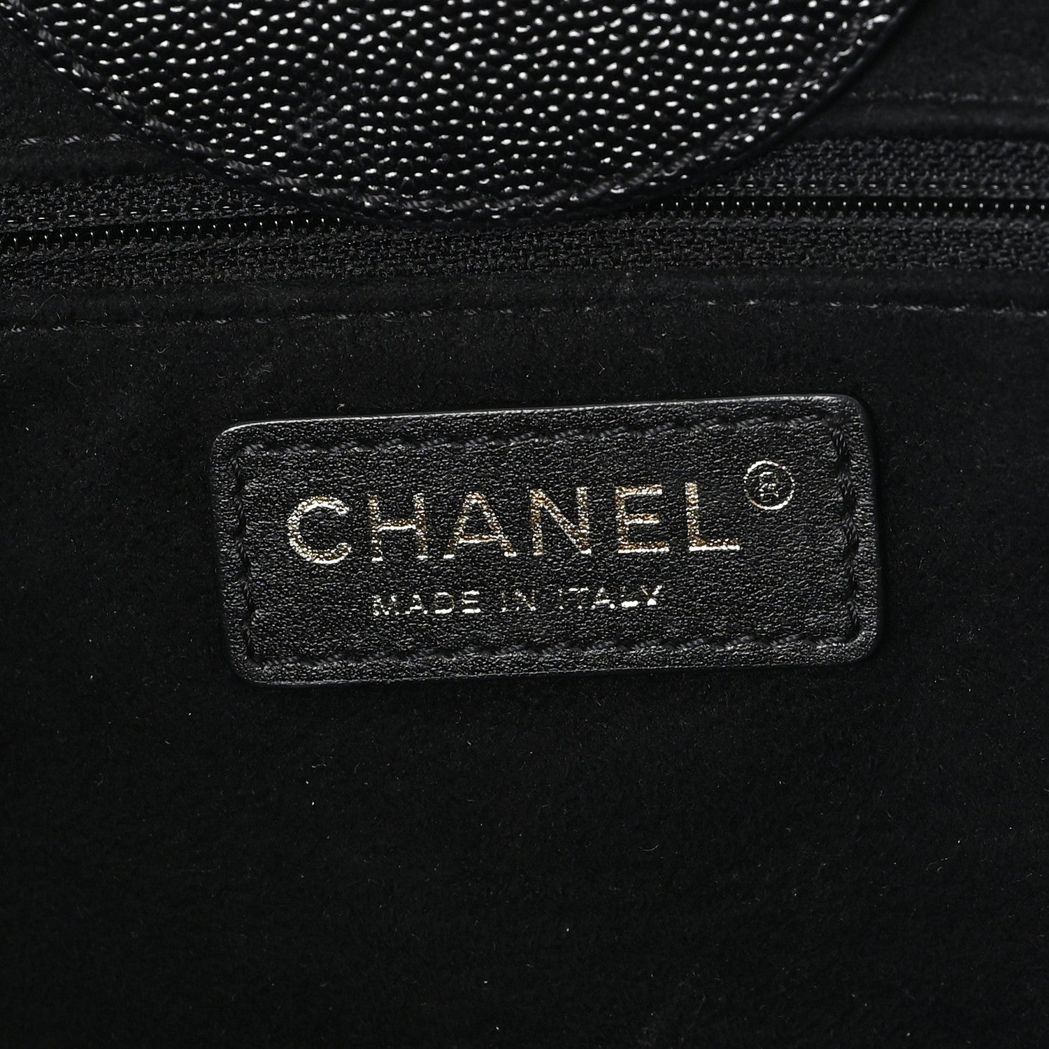 Caviar Medium Studded Deauville Tote Black