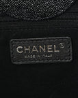 Caviar Medium Studded Deauville Tote Black