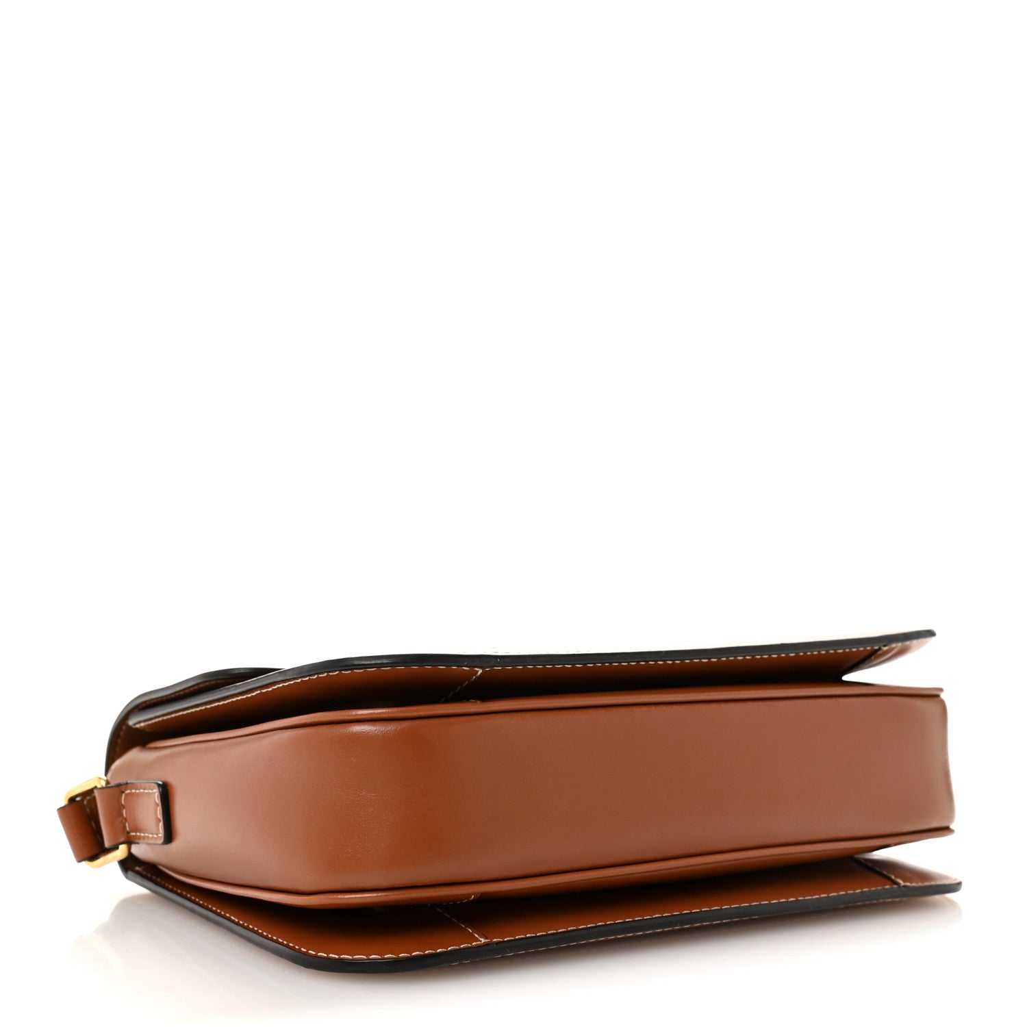 Triomphe Canvas Calfskin Medium Triomphe Bag Tan
