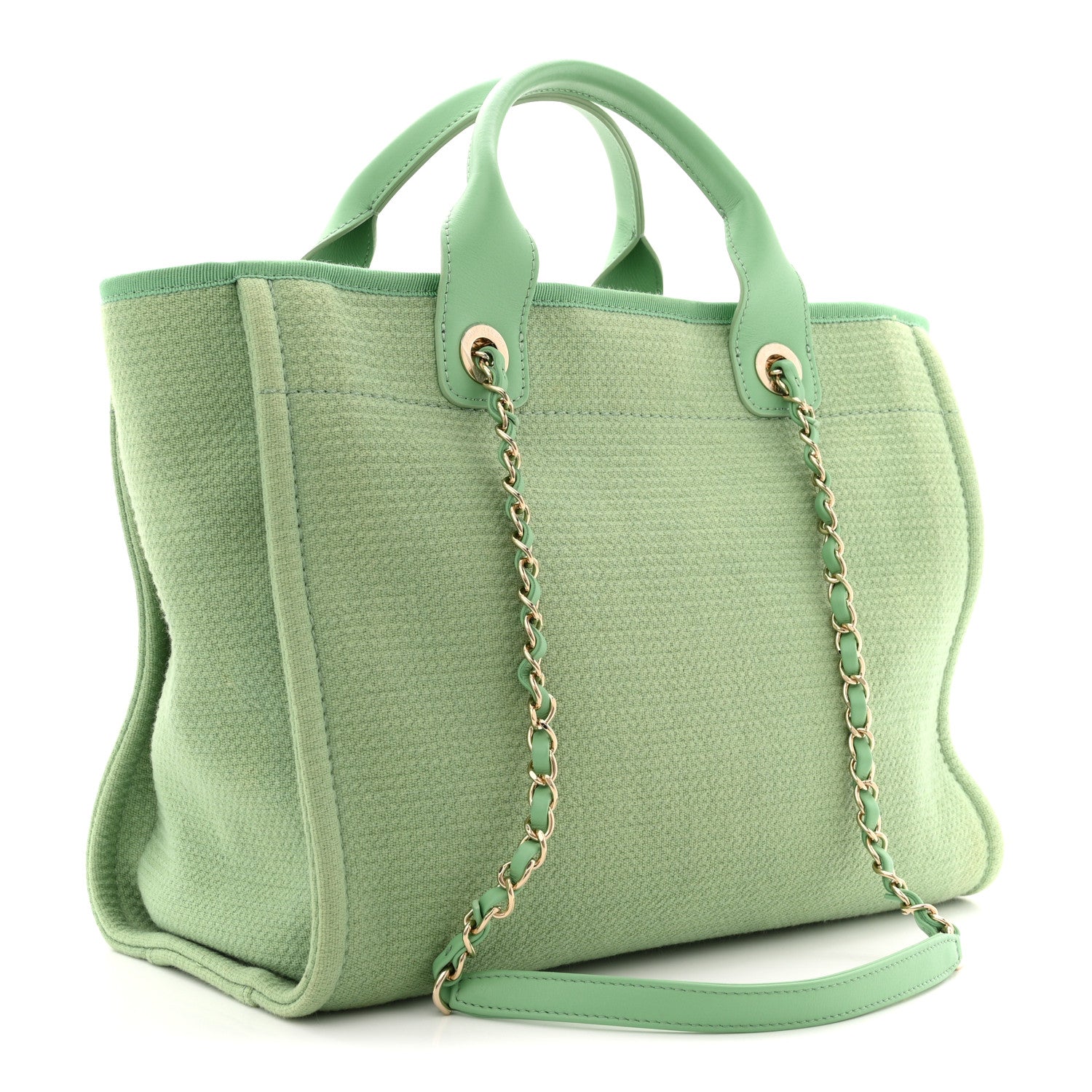 Mixed Fibers Small Deauville Tote Green