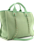 Mixed Fibers Small Deauville Tote Green