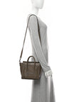 Drummed Calfskin Nano Luggage Souris