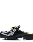 Glossy Calfskin Monsieur Loafers 37 Black