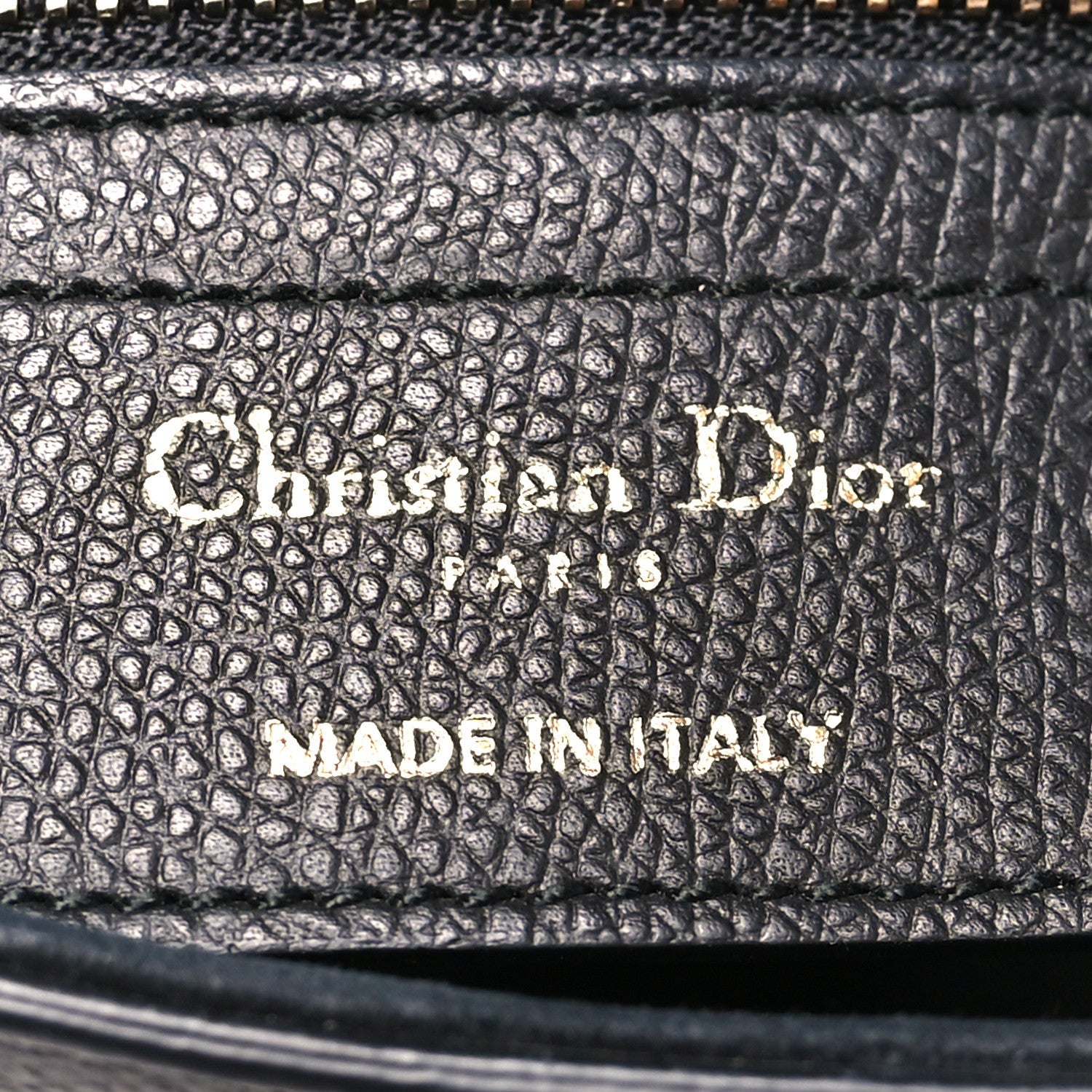 Grained Calfskin Saddle Bag Black