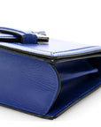 Calfskin Small Barcelona Shoulder Bag Royal Blue