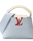 Taurillon Capucines Mini Light Blue White Red