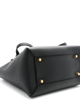 Grained Calfskin Mini Belt Bag Black