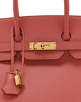 Epsom Birkin 35 Flamingo