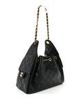 Caviar Quilted Small CHNL 25 Handbag Black