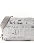 X DANIEL ARSHAM Grained Calfskin Newspaper Messenger White
