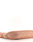 Metallic Monogram Lizard Jackie O Hobo Pink