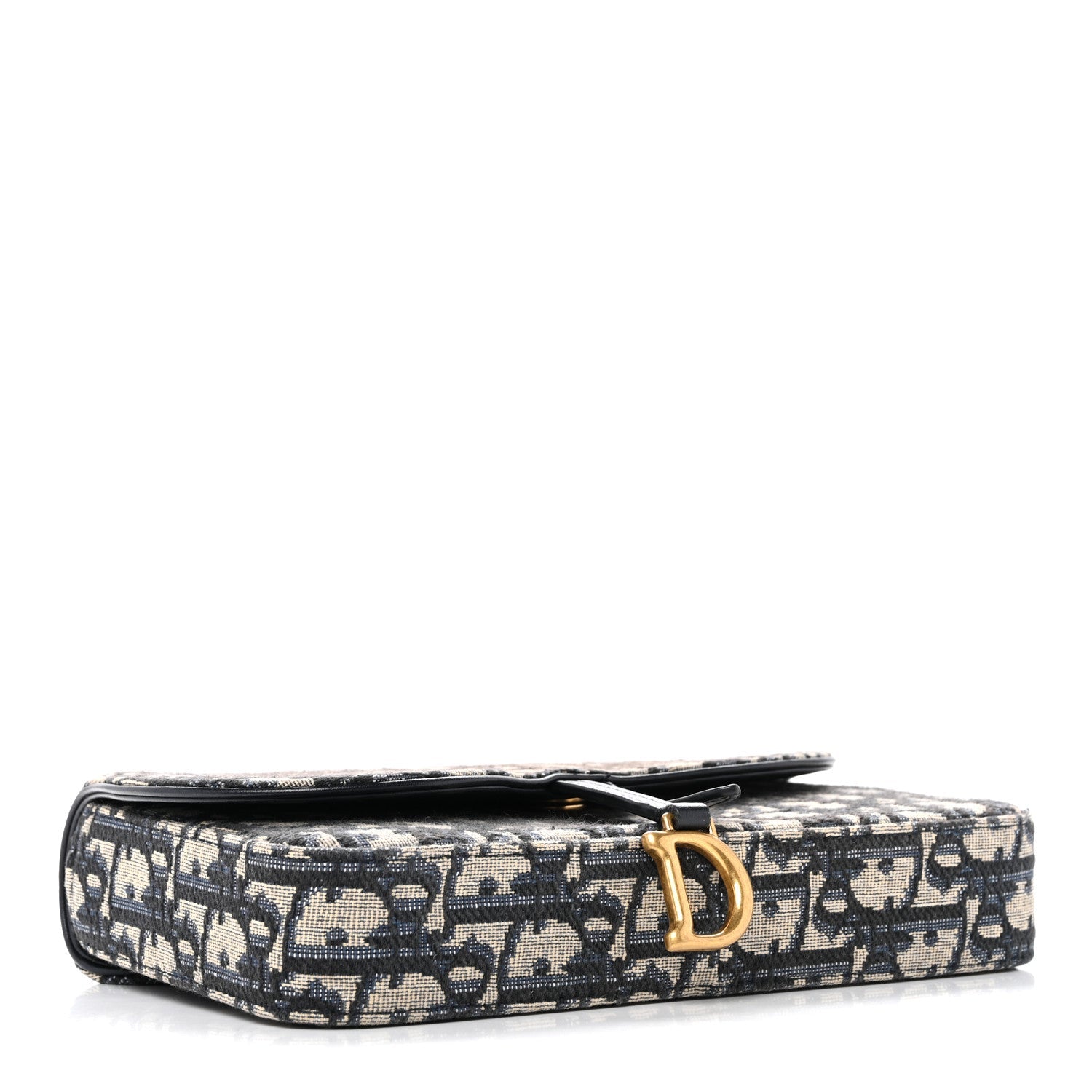 Oblique Saddle Chain Pouch Blue