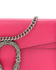 Dollar Calfskin Crystal Super Mini Dionysus Shoulder Bag Box Pink Black Diamond