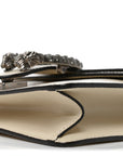 Textured Calfskin Crystal Mini Dionysus Shoulder Bag Mystic White