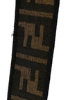 Fabric Jacquard FF 1974 Medium Baguette Tobacco Moro Black